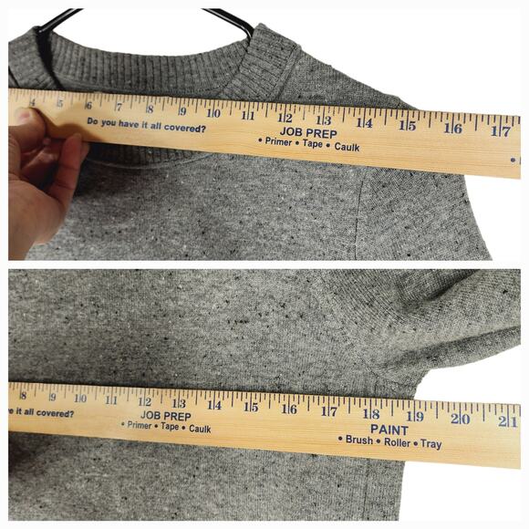 C&C California M Womens Sweater Gray Pullover‎ Merino Wool Alpaca Nylon - Picture 4 of 14